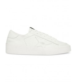 Women's Perona Distressed Lace-Up Star Sneakers White $37.48 Shoes