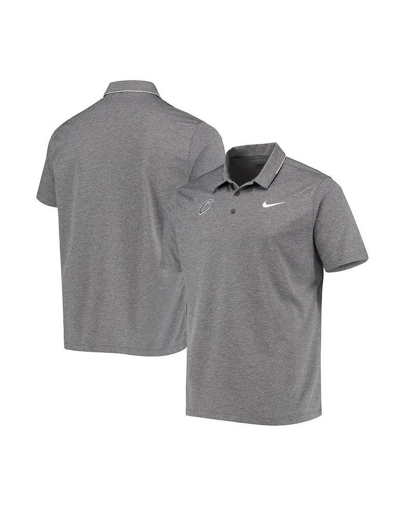 Men's Heathered Gray Cleveland Cavaliers Tonal Breathe Polo Shirt $28.67 Polo Shirts