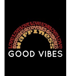 Men's Good Vibes Word Art T-shirt Black $14.00 T-Shirts