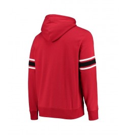 Men's '47 Red Atlanta Falcons Double Block Throwback Pullover Hoodie $41.40 Sweatshirt