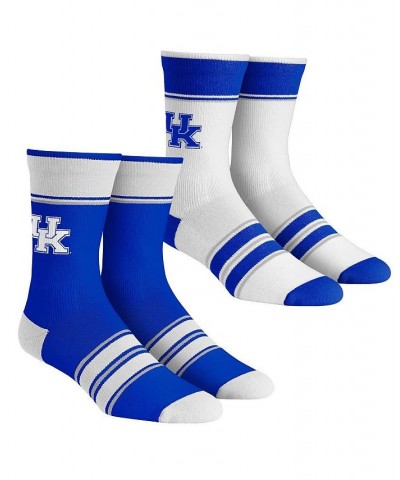 Men's and Women's Socks Kentucky Wildcats Multi-Stripe 2-Pack Team Crew Sock Set $17.50 Socks