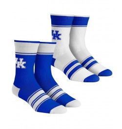 Men's and Women's Socks Kentucky Wildcats Multi-Stripe 2-Pack Team Crew Sock Set $17.50 Socks