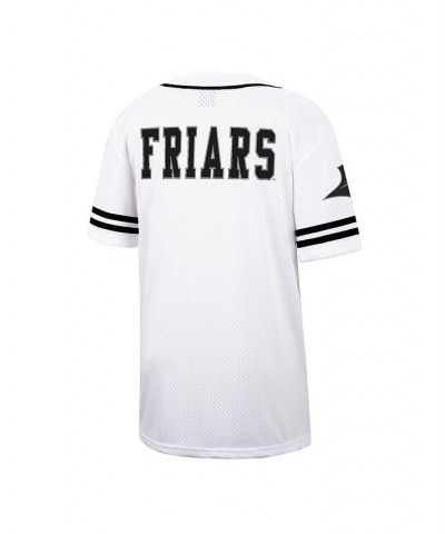 Men's White Providence Friars Free-Spirited Full-Button Baseball Jersey $31.50 Jersey