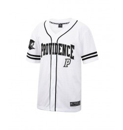 Men's White Providence Friars Free-Spirited Full-Button Baseball Jersey $31.50 Jersey