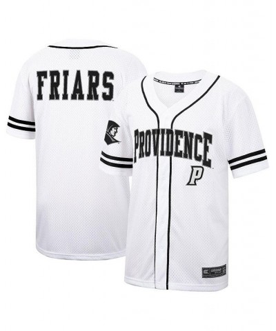 Men's White Providence Friars Free-Spirited Full-Button Baseball Jersey $31.50 Jersey