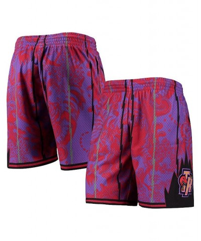 Men's Purple Toronto Raptors Hardwood Classics Lunar New Year Swingman Shorts $47.38 Shorts