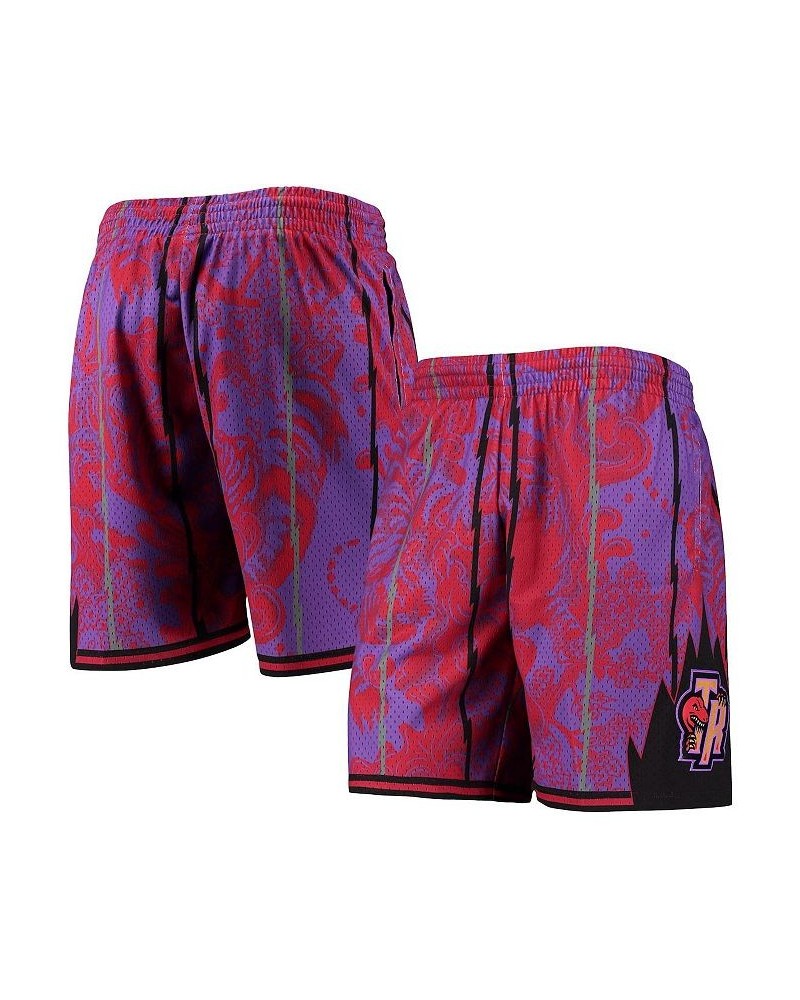 Men's Purple Toronto Raptors Hardwood Classics Lunar New Year Swingman Shorts $47.38 Shorts