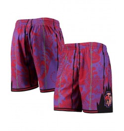 Men's Purple Toronto Raptors Hardwood Classics Lunar New Year Swingman Shorts $47.38 Shorts