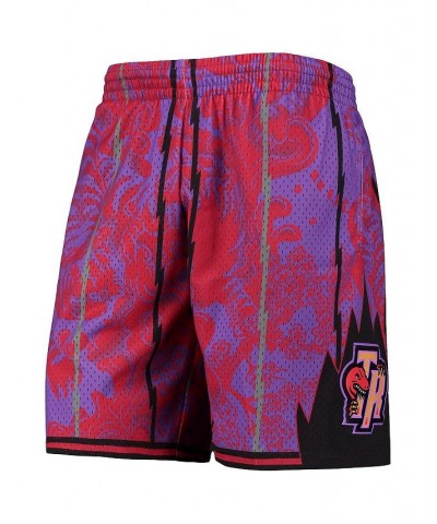 Men's Purple Toronto Raptors Hardwood Classics Lunar New Year Swingman Shorts $47.38 Shorts