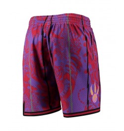 Men's Purple Toronto Raptors Hardwood Classics Lunar New Year Swingman Shorts $47.38 Shorts