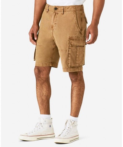 Men's Classic Fit Canvas Cargo 9" Shorts Brown $42.14 Shorts