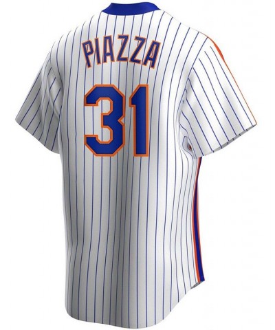 Men's Mike Piazza White New York Mets Home Cooperstown Collection Player Jersey $62.35 Jersey