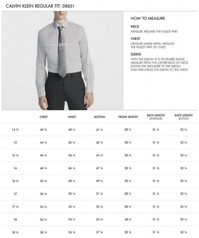 Calvin Klein Men's STEEL Classic-Fit Non-Iron Performance Herringbone Spread Collar Dress Shirt PD03 $25.37 Dress Shirts