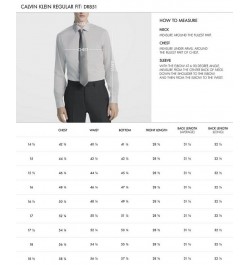 Calvin Klein Men's STEEL Classic-Fit Non-Iron Performance Herringbone Spread Collar Dress Shirt PD03 $25.37 Dress Shirts