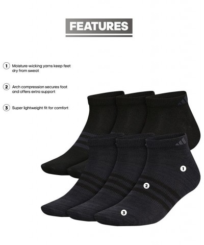 Men's 6-Pk. Superlite II Low-Cut Socks Black $9.90 Socks