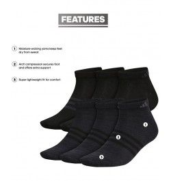 Men's 6-Pk. Superlite II Low-Cut Socks Black $9.90 Socks