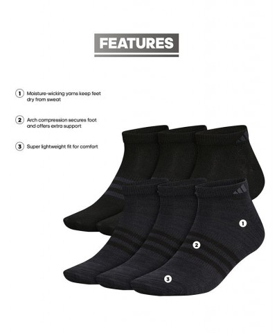 Men's 6-Pk. Superlite II Low-Cut Socks Black $9.90 Socks