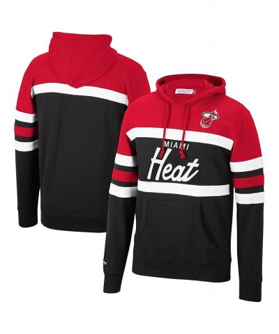 Men's Red, Black Miami Heat Head Coach Pullover Hoodie $46.91 Sweatshirt