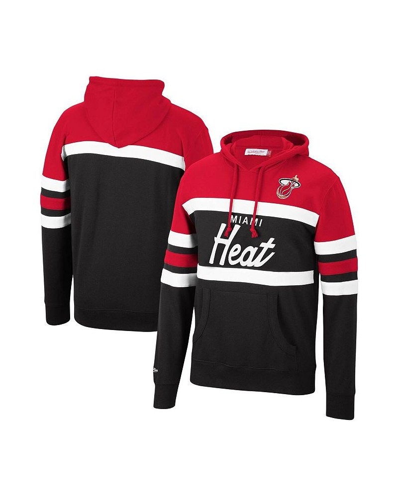 Men's Red, Black Miami Heat Head Coach Pullover Hoodie $46.91 Sweatshirt