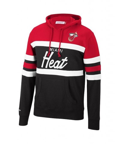 Men's Red, Black Miami Heat Head Coach Pullover Hoodie $46.91 Sweatshirt