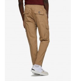 Men's Front Flip Cargo Joggers Beige $35.10 Pants