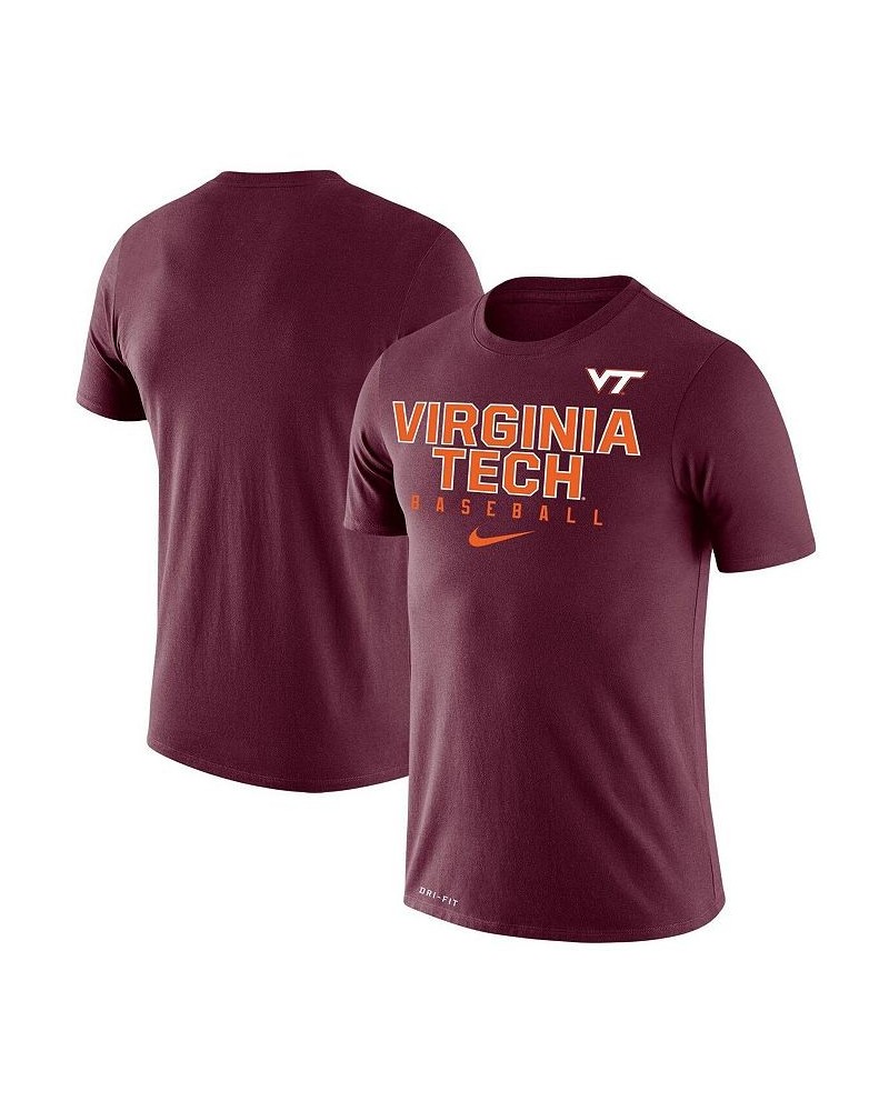 Men's Maroon Virginia Tech Hokies Baseball Legend Performance T-shirt $25.99 T-Shirts