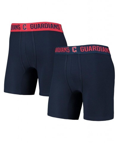 Men's Navy, Red Cleveland Guardians Two-Pack Flagship Boxer Briefs Set $29.49 Underwear