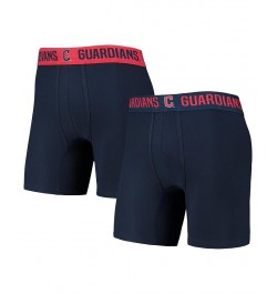 Men's Navy, Red Cleveland Guardians Two-Pack Flagship Boxer Briefs Set $29.49 Underwear