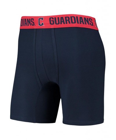 Men's Navy, Red Cleveland Guardians Two-Pack Flagship Boxer Briefs Set $29.49 Underwear