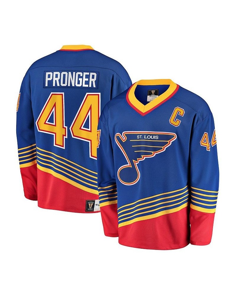 Men's Branded Chris Pronger Blue St. Louis Blues Breakaway Retired Player Jersey $86.40 Jersey