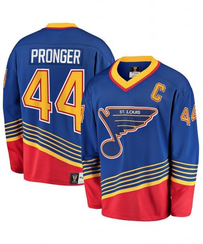 Men's Branded Chris Pronger Blue St. Louis Blues Breakaway Retired Player Jersey $86.40 Jersey