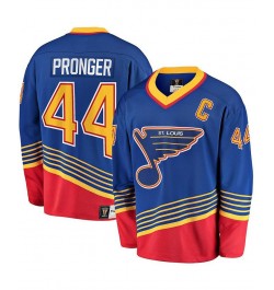 Men's Branded Chris Pronger Blue St. Louis Blues Breakaway Retired Player Jersey $86.40 Jersey