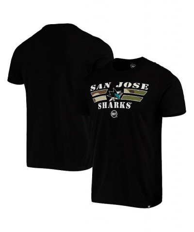 Men's '47 Black San Jose Sharks Crosstown Team Flanker T-shirt $19.80 T-Shirts