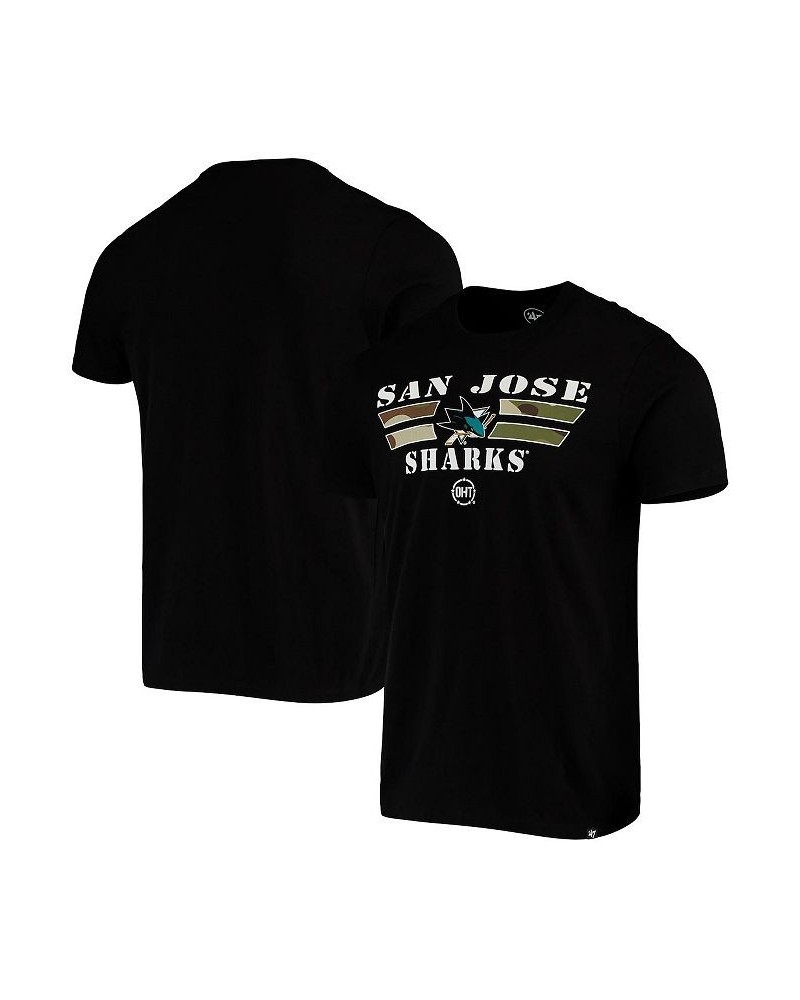 Men's '47 Black San Jose Sharks Crosstown Team Flanker T-shirt $19.80 T-Shirts