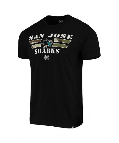 Men's '47 Black San Jose Sharks Crosstown Team Flanker T-shirt $19.80 T-Shirts