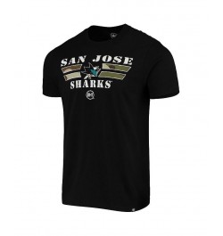 Men's '47 Black San Jose Sharks Crosstown Team Flanker T-shirt $19.80 T-Shirts