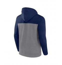 Men's Branded Heather Gray Seattle Seahawks Down and Distance Full-Zip Hoodie $30.66 Sweatshirt