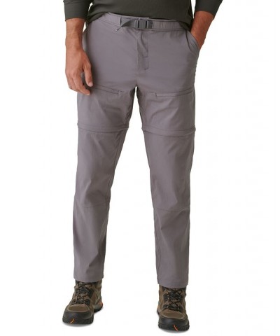 Men's Tracker Stretch Ripstop Zip-Off Convertible Pants Gray $16.73 Pants