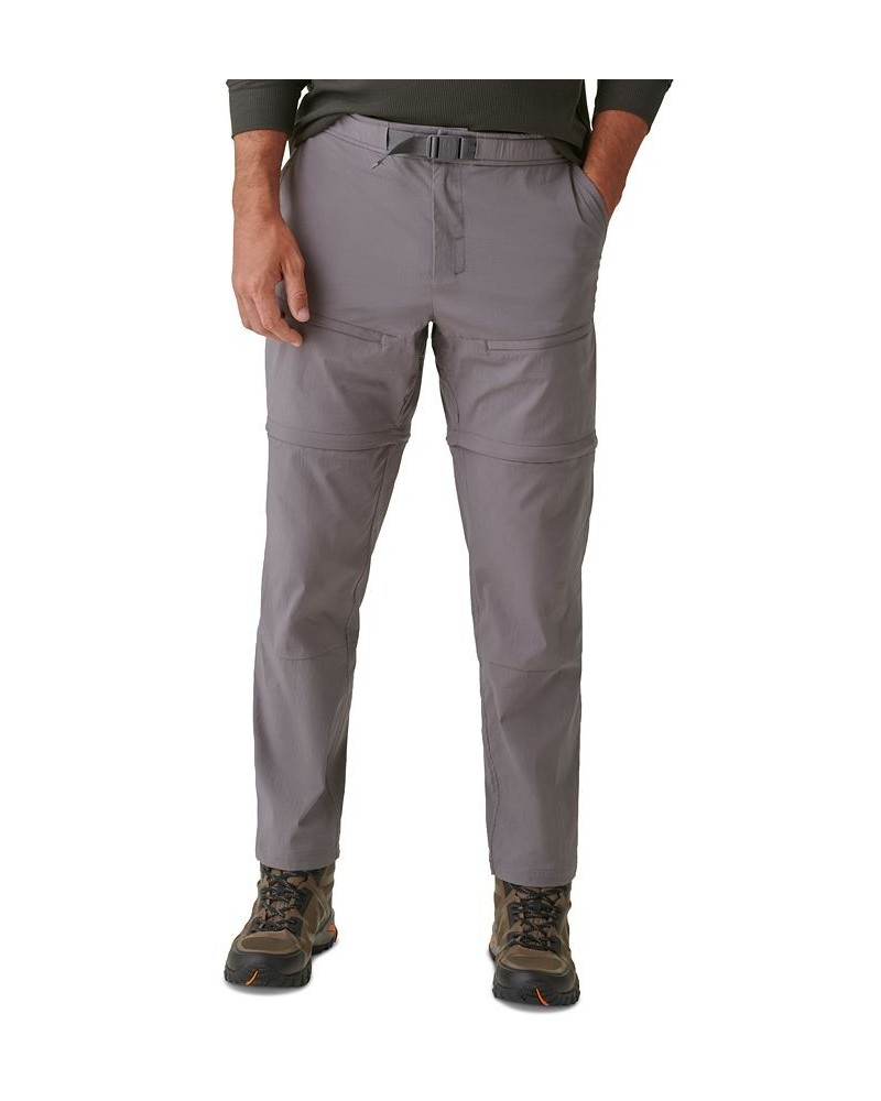 Men's Tracker Stretch Ripstop Zip-Off Convertible Pants Gray $16.73 Pants