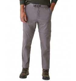 Men's Tracker Stretch Ripstop Zip-Off Convertible Pants Gray $16.73 Pants