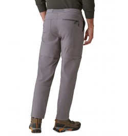 Men's Tracker Stretch Ripstop Zip-Off Convertible Pants Gray $16.73 Pants