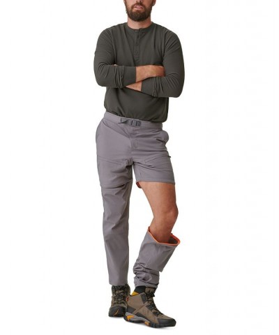 Men's Tracker Stretch Ripstop Zip-Off Convertible Pants Gray $16.73 Pants