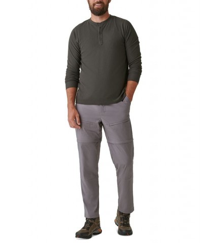 Men's Tracker Stretch Ripstop Zip-Off Convertible Pants Gray $16.73 Pants