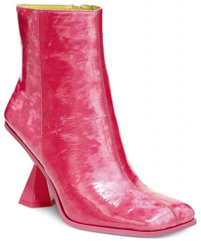 Circus by Sam Edelman Rosalie Architectural-Heel Dress Booties Pink $62.40 Shoes