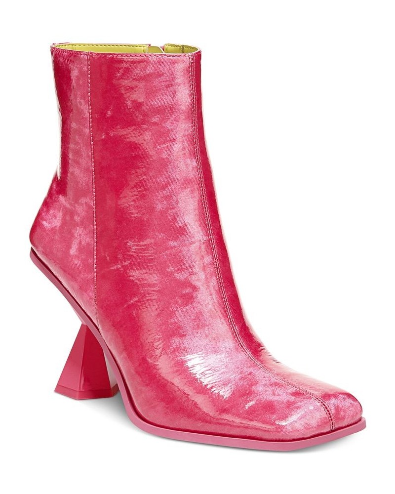 Circus by Sam Edelman Rosalie Architectural-Heel Dress Booties Pink $62.40 Shoes