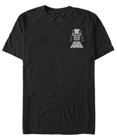 Star Wars Men's Darth Vader Helmet Left Chest Logo Short Sleeve T-Shirt Black $17.84 T-Shirts