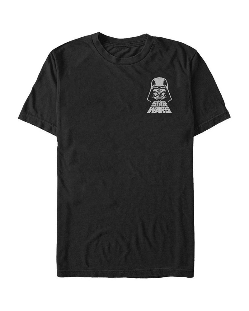 Star Wars Men's Darth Vader Helmet Left Chest Logo Short Sleeve T-Shirt Black $17.84 T-Shirts