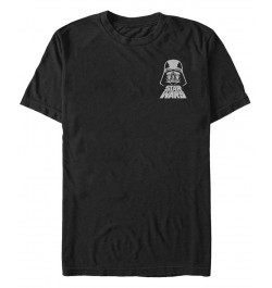 Star Wars Men's Darth Vader Helmet Left Chest Logo Short Sleeve T-Shirt Black $17.84 T-Shirts