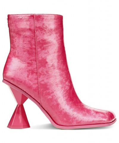 Circus by Sam Edelman Rosalie Architectural-Heel Dress Booties Pink $62.40 Shoes