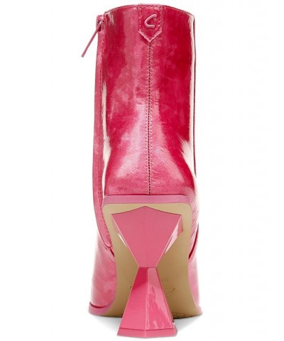 Circus by Sam Edelman Rosalie Architectural-Heel Dress Booties Pink $62.40 Shoes